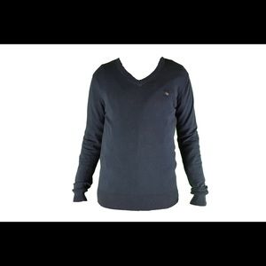 Diesel Men’s V neck Sweater Navy Blue M Size